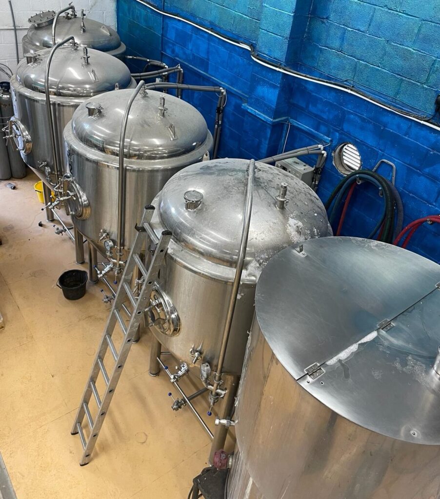 The journey of 3 brewers brewing tanks