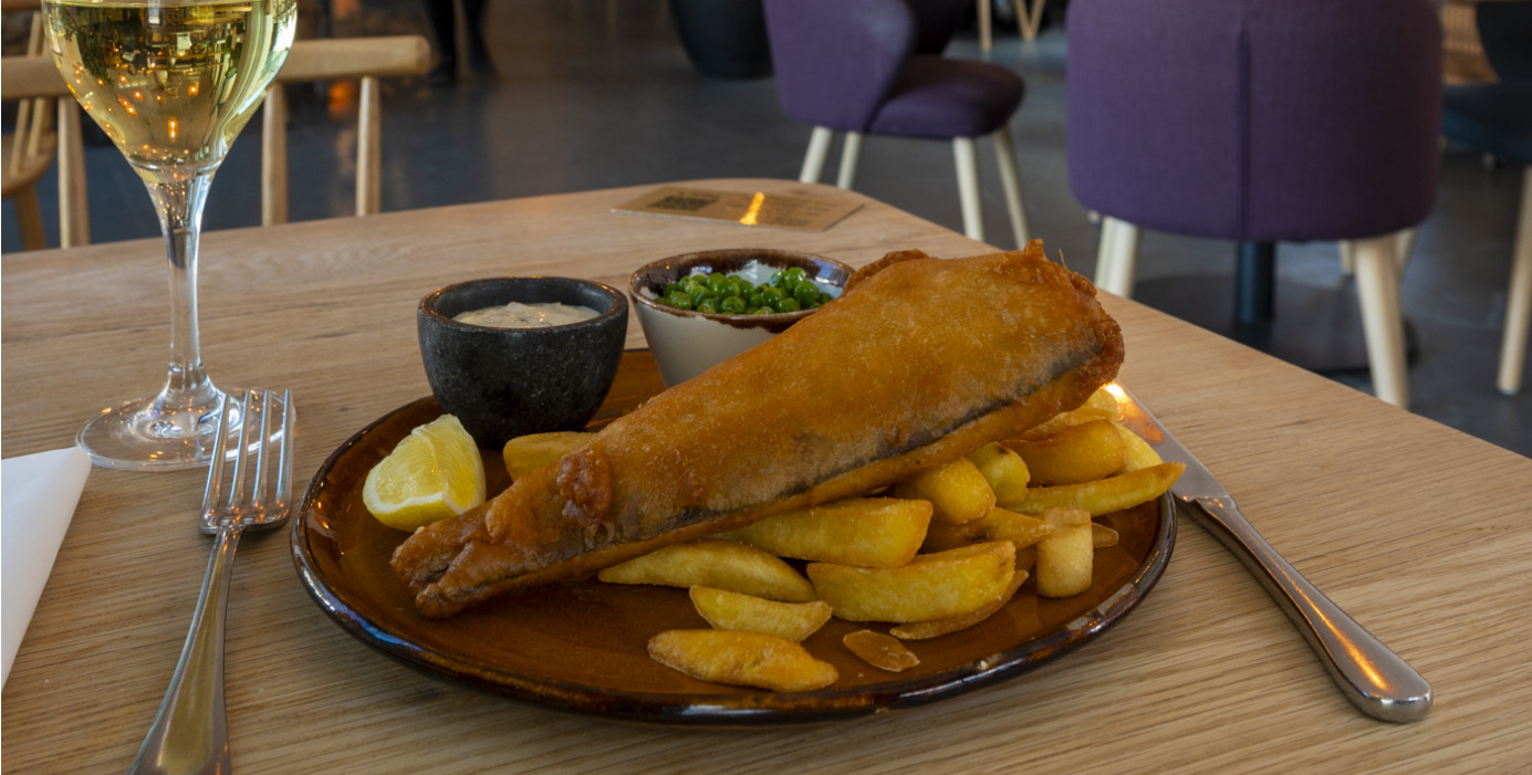 Responsible dining at The Coach House Kitchen fish n chips