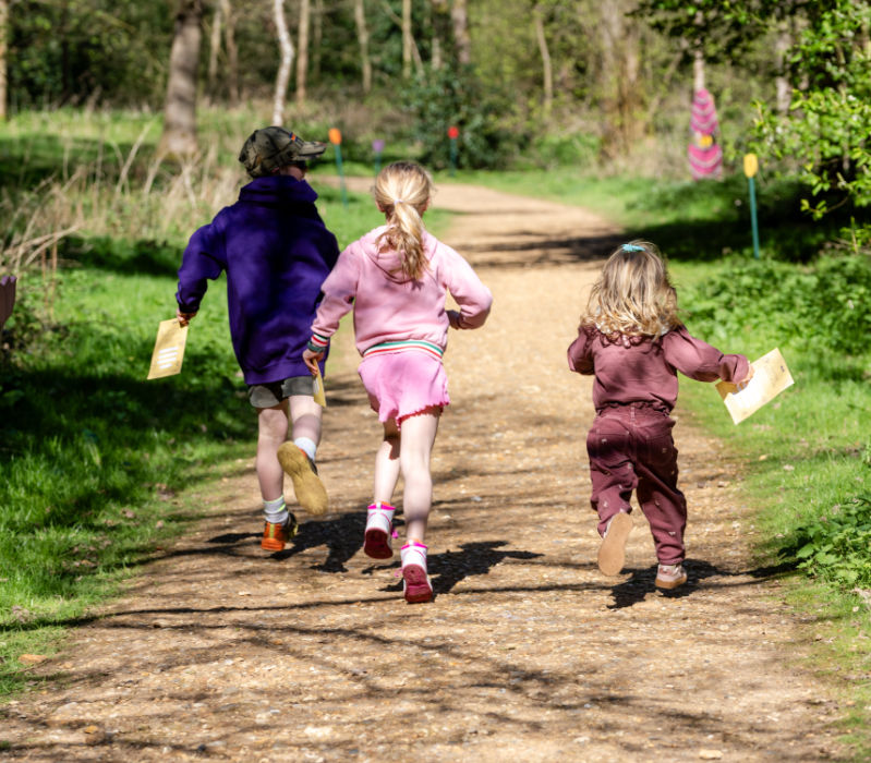 Easter Explorers children running