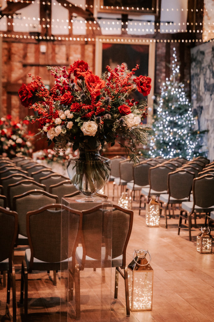 winter weddings seating arrangement old palace