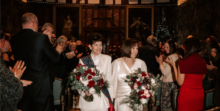 Winter weddings magical celebration happy couple