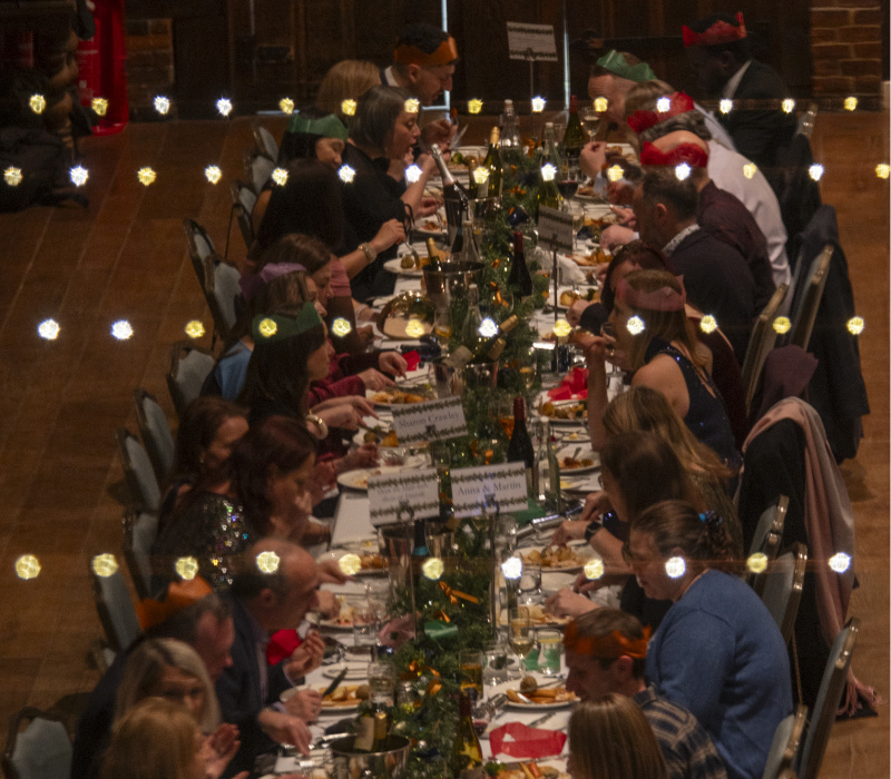 Party guests in The Old Palace