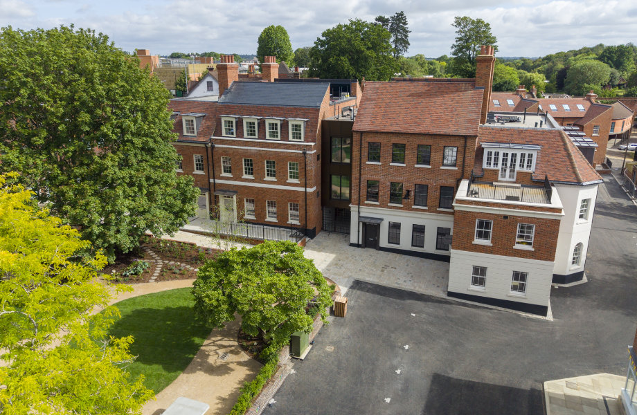 Aerial view of Salisbury Square