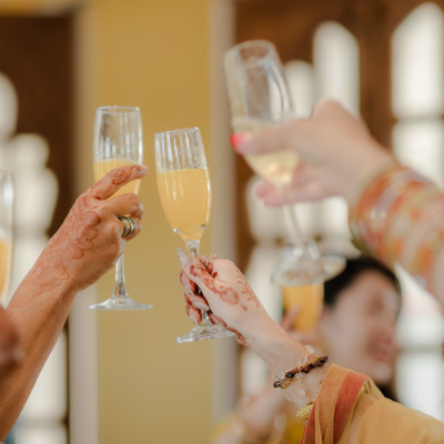 Asian wedding venues - celebrating with alcohol free drinks