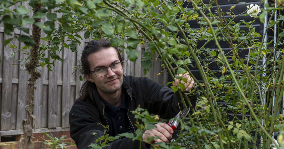 Volunteering in the gardens at Hatfield Park