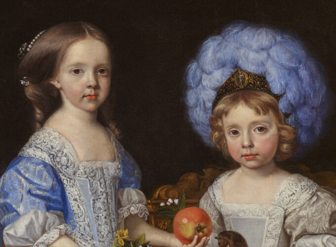 Hatfield Park Archives and Collections - Double Portrait, James & Catherine by Wright (detail) - Hatfield Park