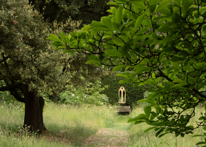 Hatfield Park - landscape with bench