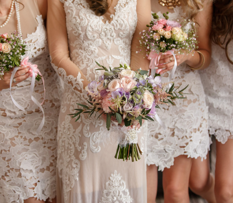 small wedding bridal party