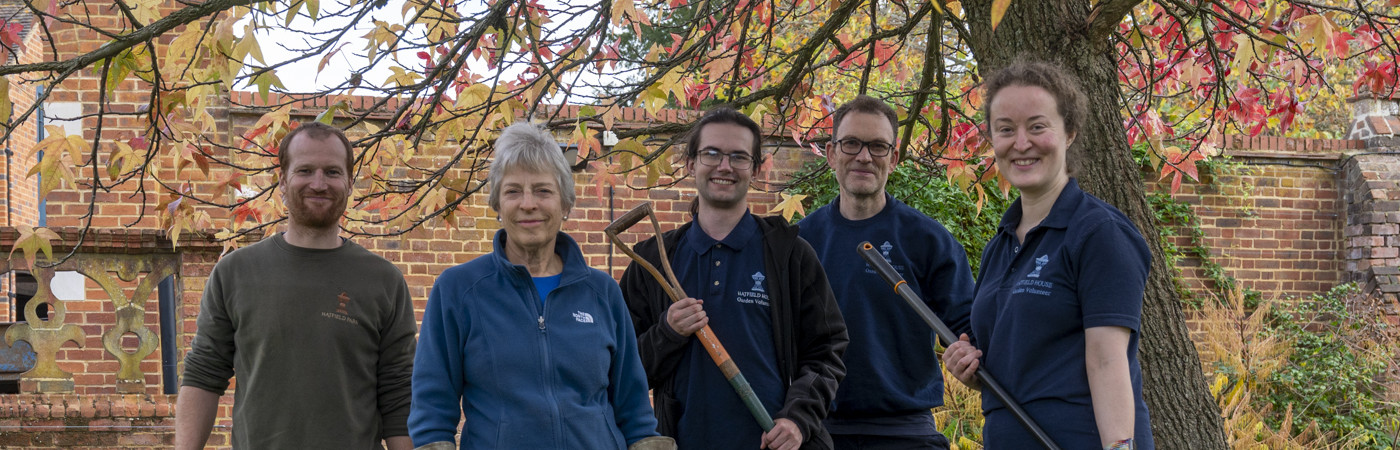 Volunteering - group in the Gardens - Hatfield Park