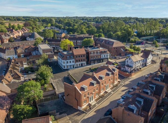 Old Hatfield - an aerial view - Hatfield Park