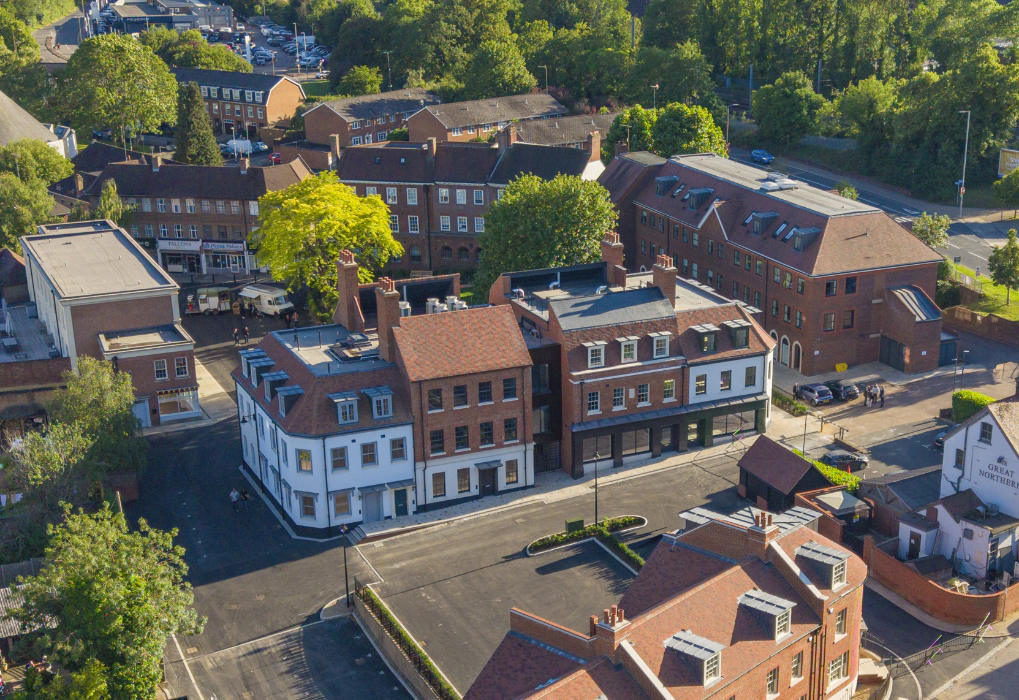 Salisbury Square - an aerial view