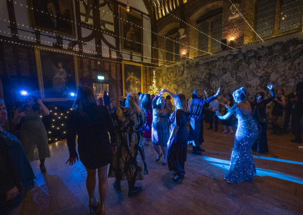 Christmas party nights evening DJ and dancefloor