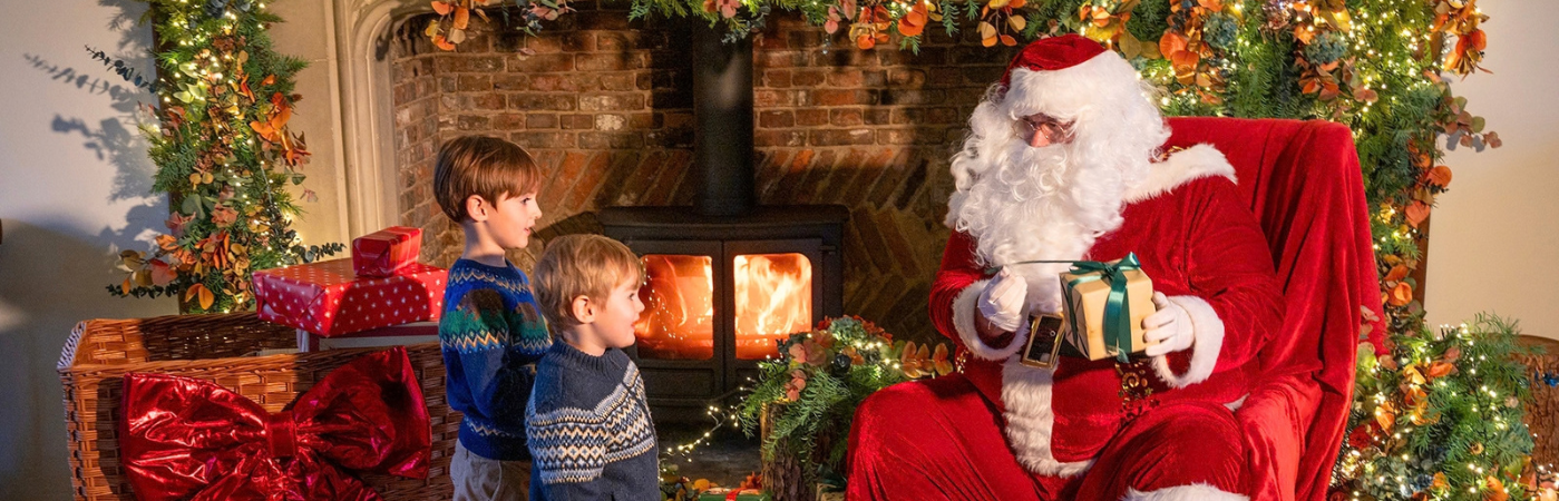A Palace Visit with Santa